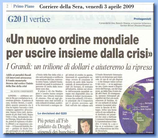 nuovo ordine mondiale