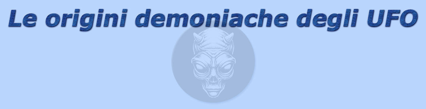 titolo le origini demoniache degli ufo