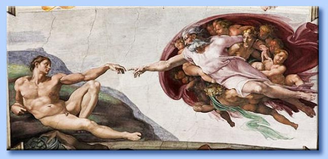 michelangelo - creazione di adamo