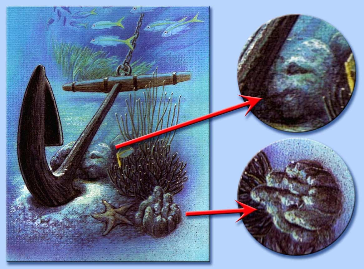 fondale marino - volti subliminali