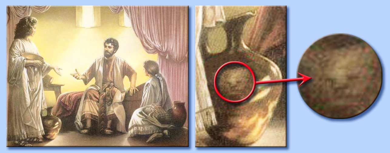 volto subliminale nel vaso